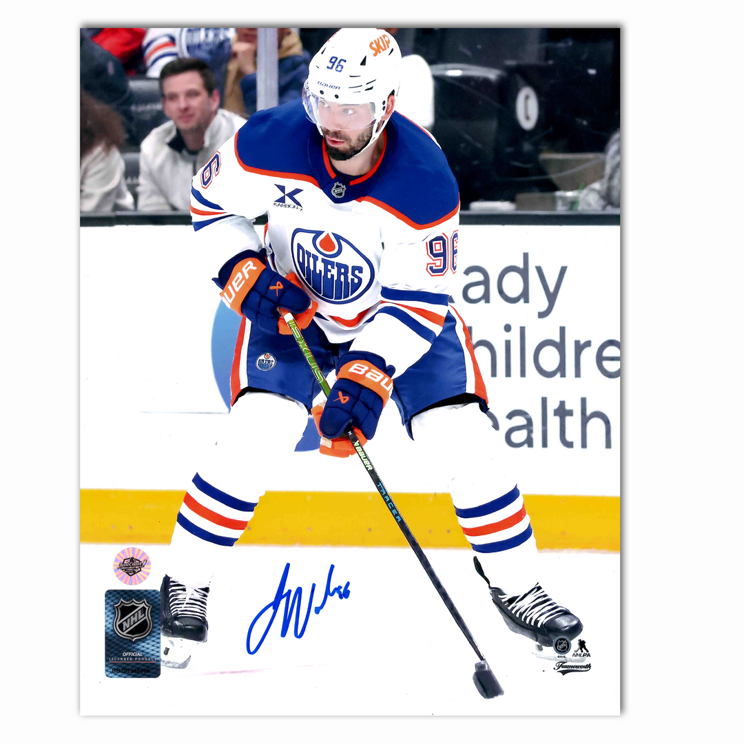 Jake Walman Autographed Edmonton Oilers Away 8x10 Photo