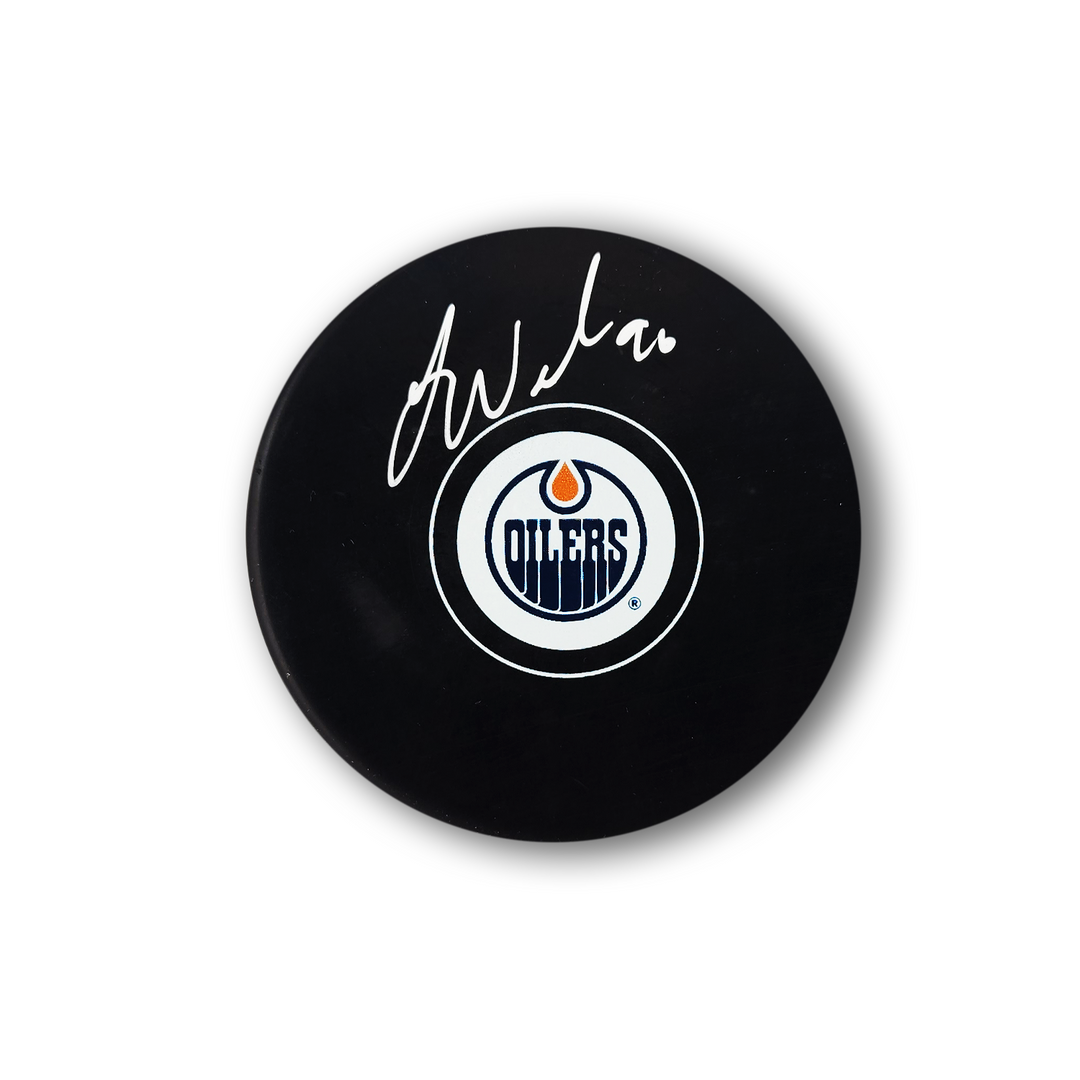 Jake Walman Autographed Edmonton Oilers Hockey Puck