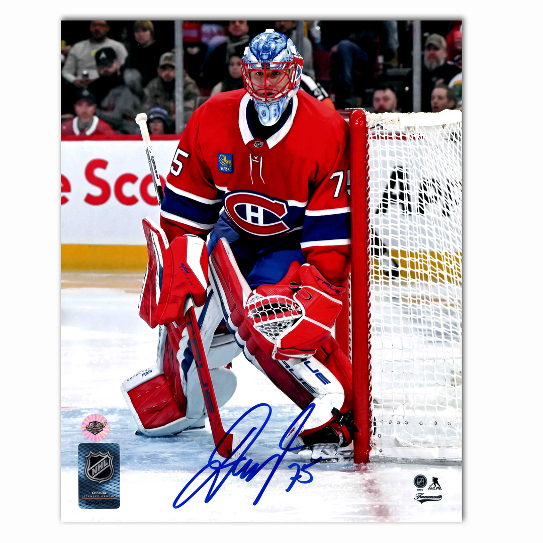 Jakub Dobes Autographed Montreal Canadiens Home 8x10 Photo