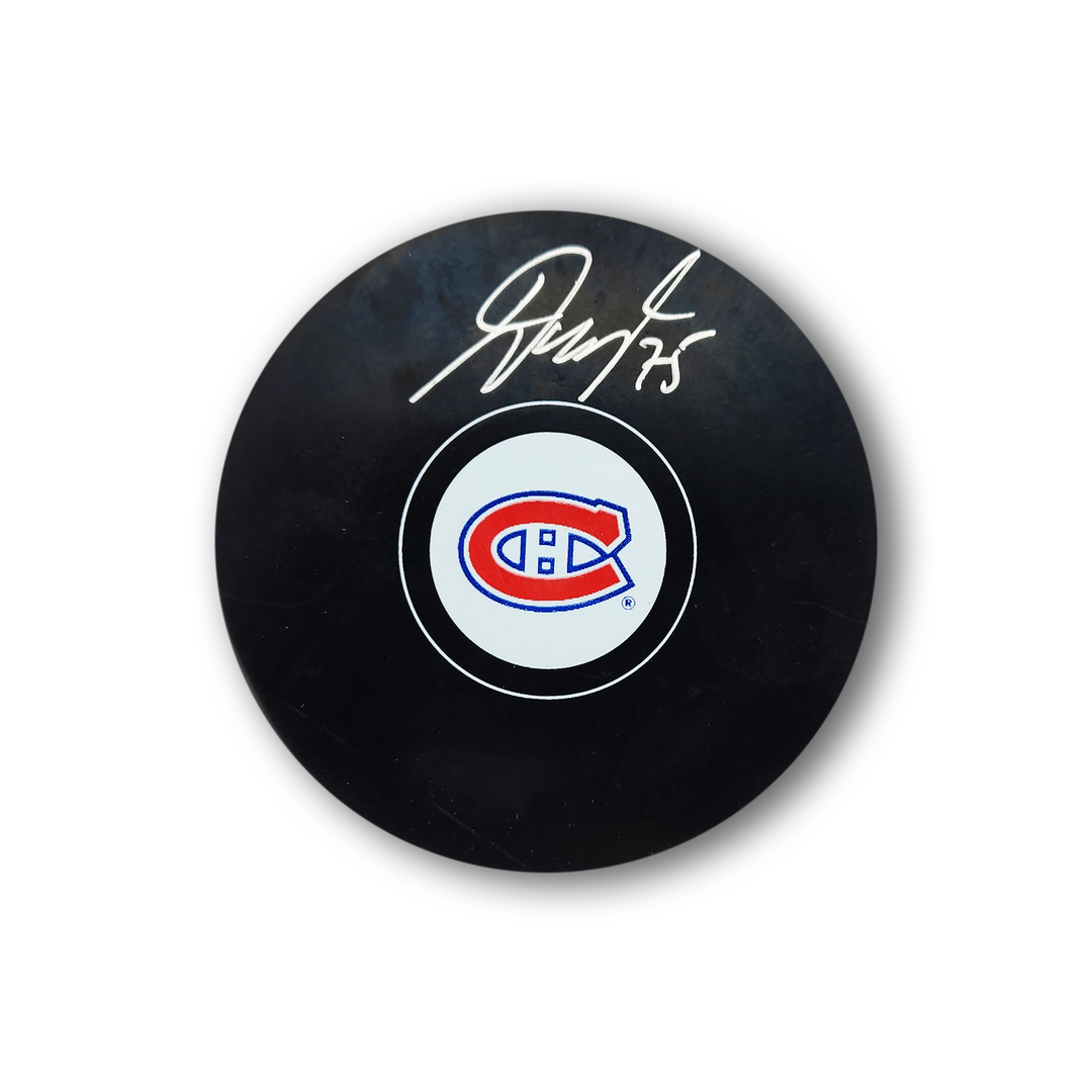 Jakub Dobes Autographed Montreal Canadiens Hockey Puck