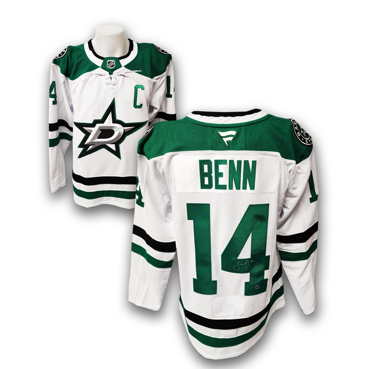 Jamie Benn Autographed Dallas Stars Away Fanatics Premium Jersey