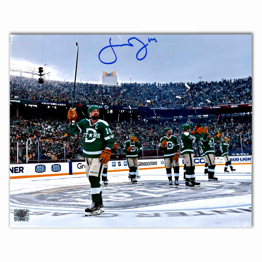 Jamie Benn Autographed Dallas Stars Winter Classic 8x10 Photo