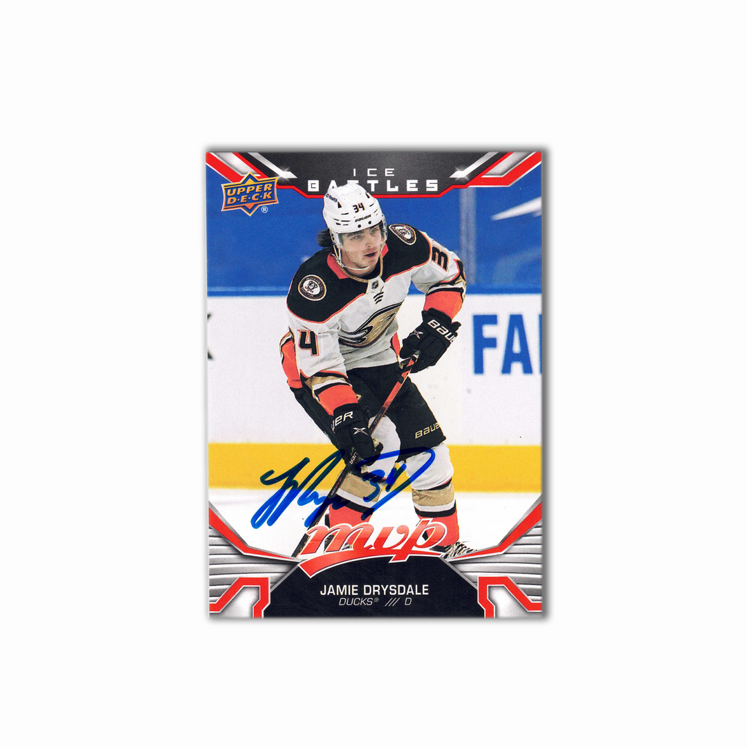 2021-22 UD MVP #121 JAMIE DRYSDALE Autographed Rookie Card