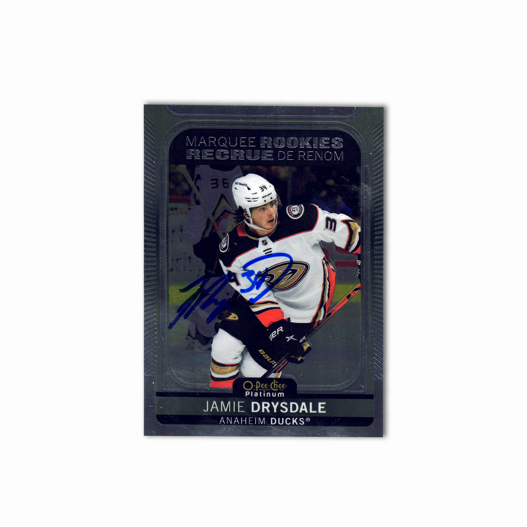 2021-22 OPC Marquee Platinum #207 JAMIE DRYSDALE Autographed Rookie Card
