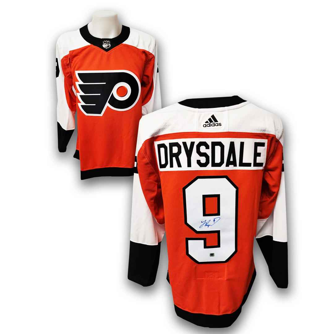 Jamie Drysdale Autographed Philadelphia Flyers Home Adidas Jersey
