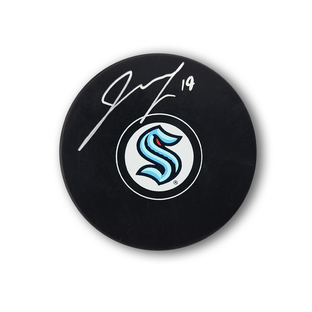 Jared McCann Autographed Seattle Kraken Hockey Puck