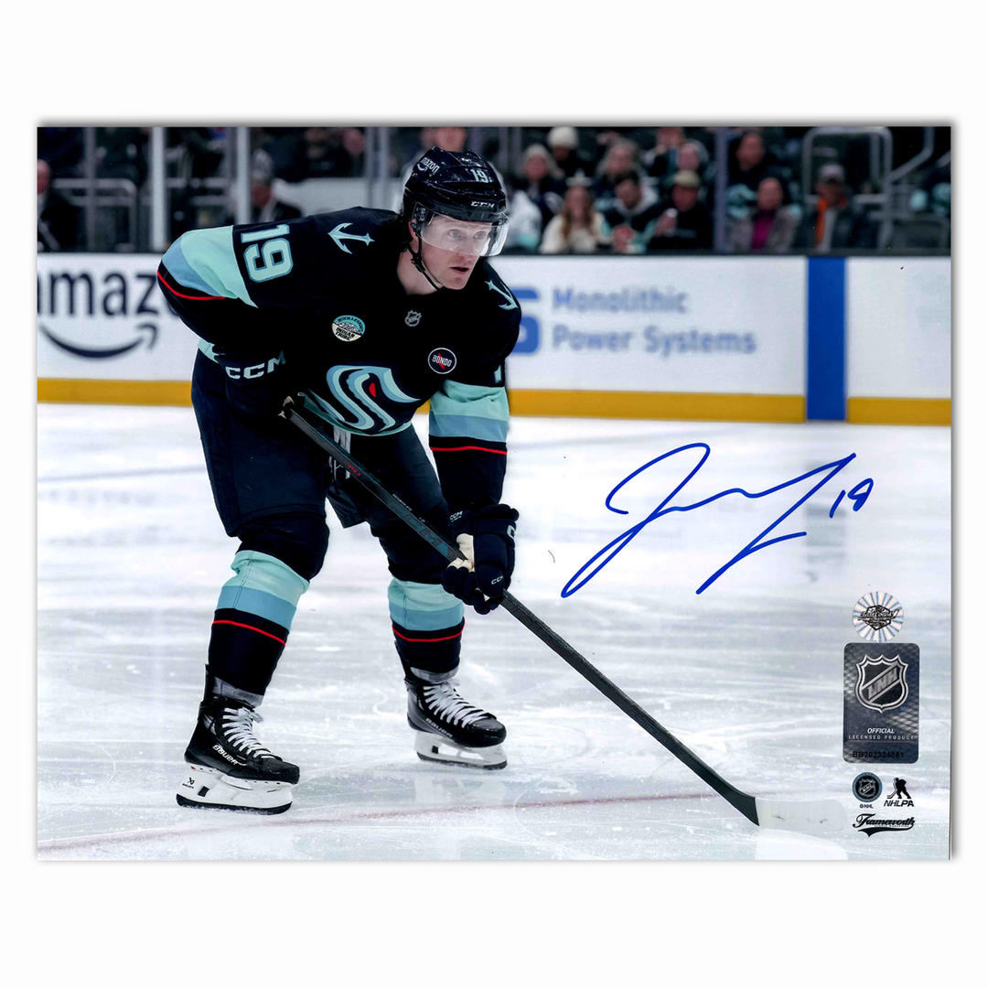 Jared McCann Autographed Seattle Kraken Home Horizontal 8x10 Photo
