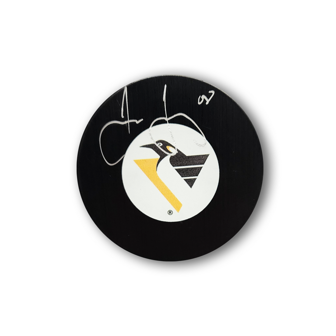 Jaromir Jagr Autographed Pittsburgh Penguins Hockey Puck