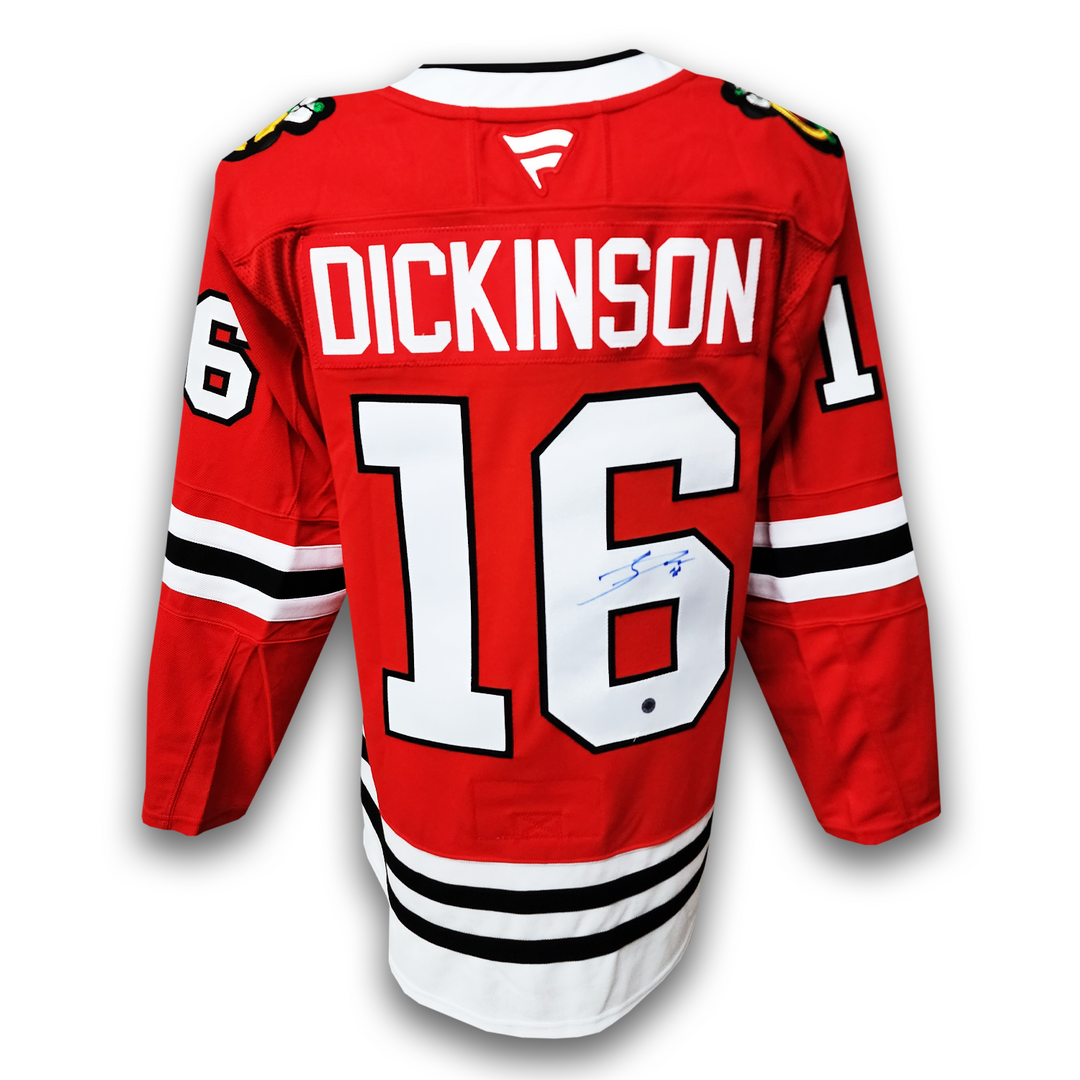 Jason Dickinson Autographed Chicago Black Hawks Home Fanatics Premium Jersey