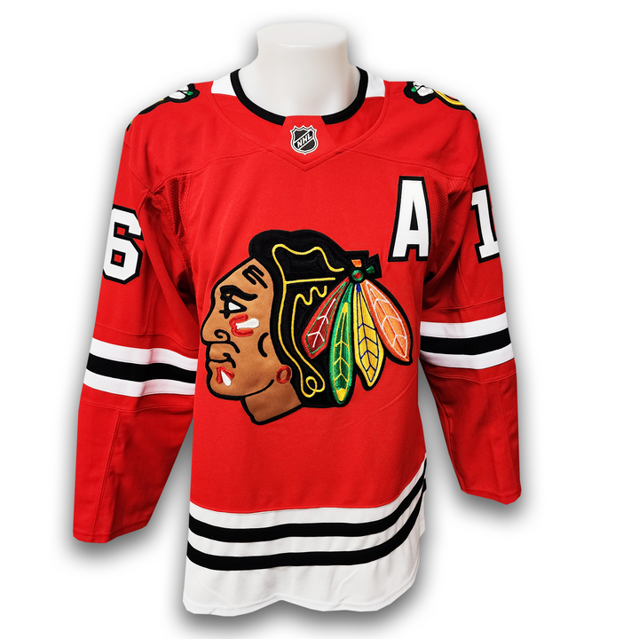 Jason Dickinson Autographed Chicago Black Hawks Home Fanatics Premium Jersey