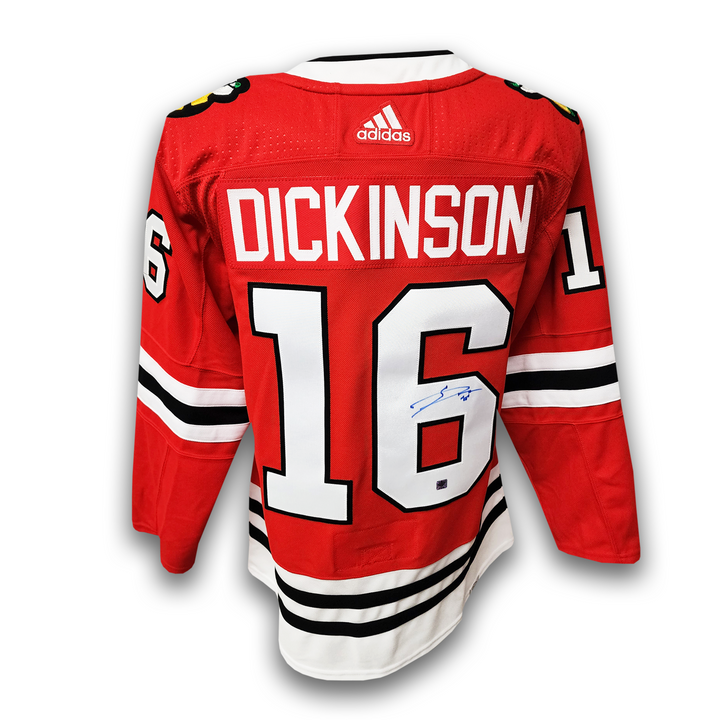 Jason Dickinson Autographed Chicago Black Hawks Home Adidas Jersey