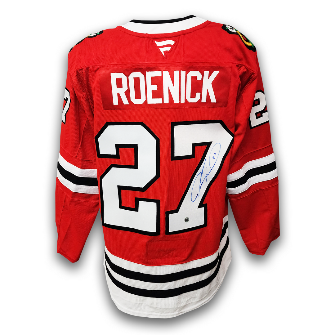 Jeremy Roenick Autographed Chicago Black Hawks Home Fanatics Premium Jersey
