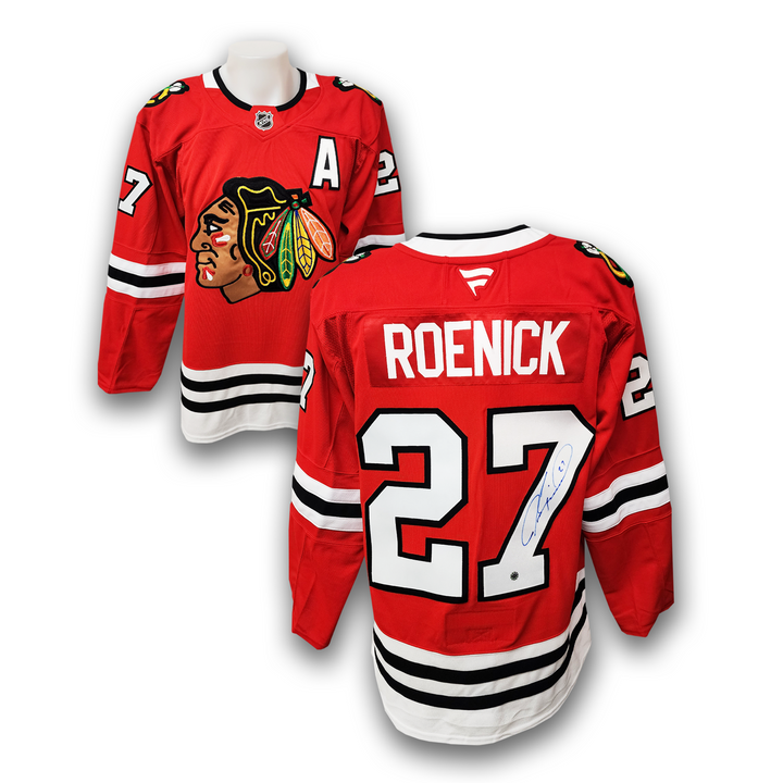 Jeremy Roenick Autographed Chicago Black Hawks Home Fanatics Premium Jersey