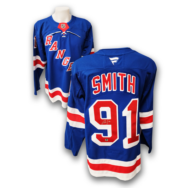 Reilly Smith Autographed New York Rangers Fanatics Premium Jersey