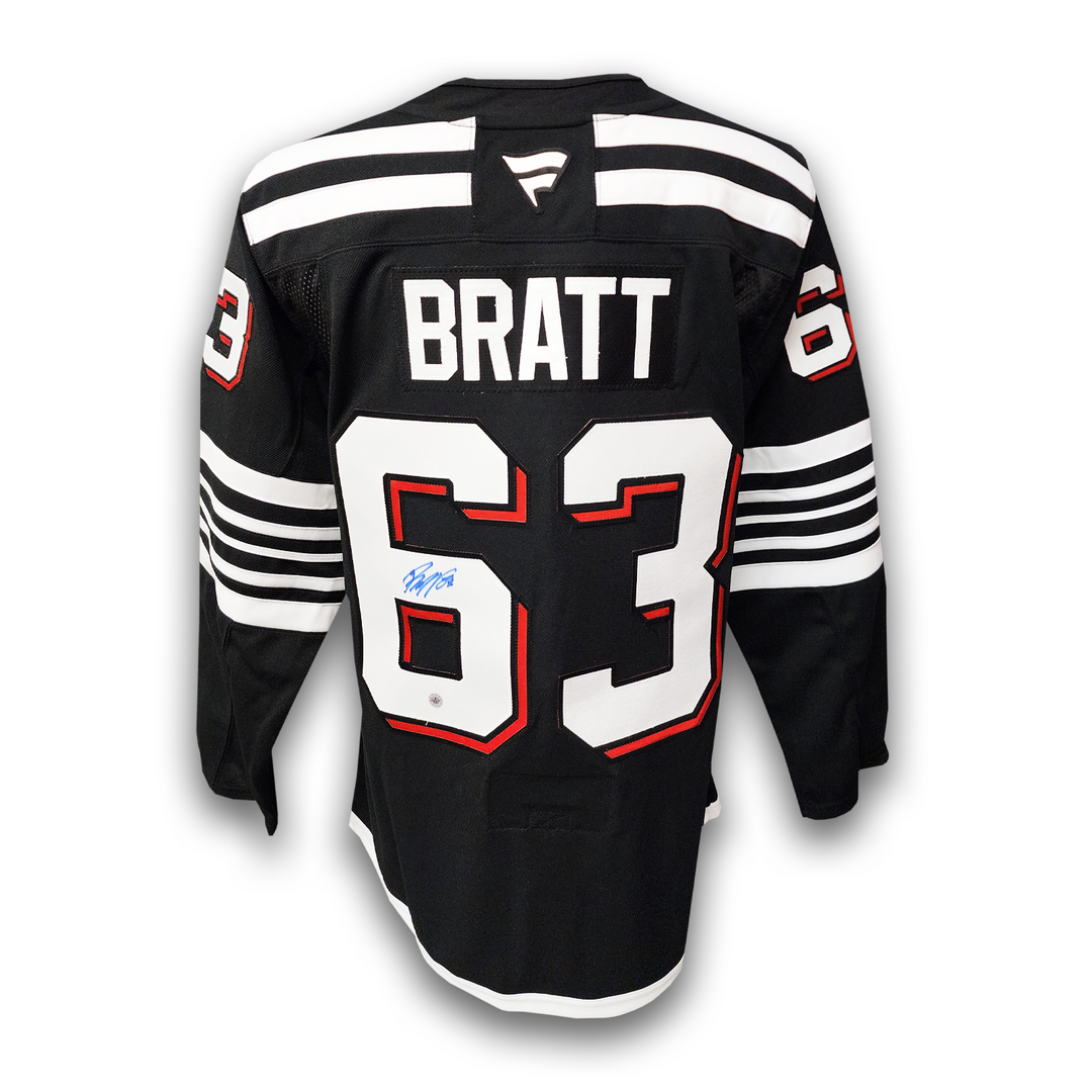 Jesper Bratt Autographed New Jersey Devils Alternate Fanatics Premium Jersey