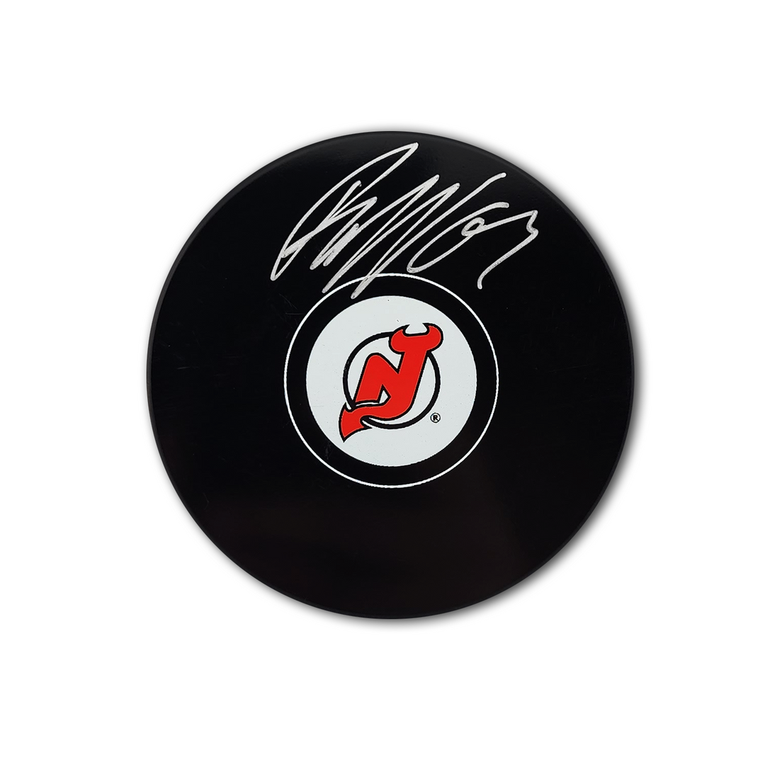 Jesper Bratt Autographed New Jersey Devils Hockey Puck