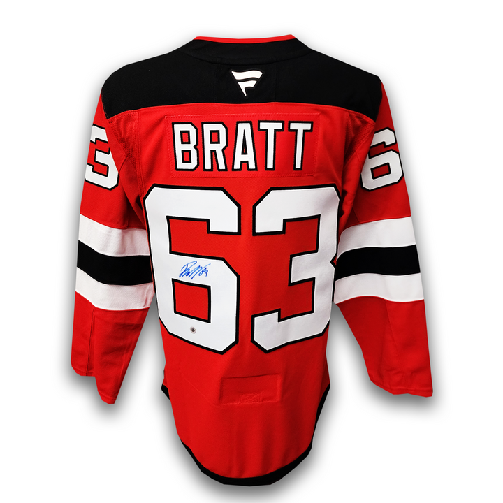 Jesper Bratt Autographed New Jersey Devils Home Fanatics Premium Jersey