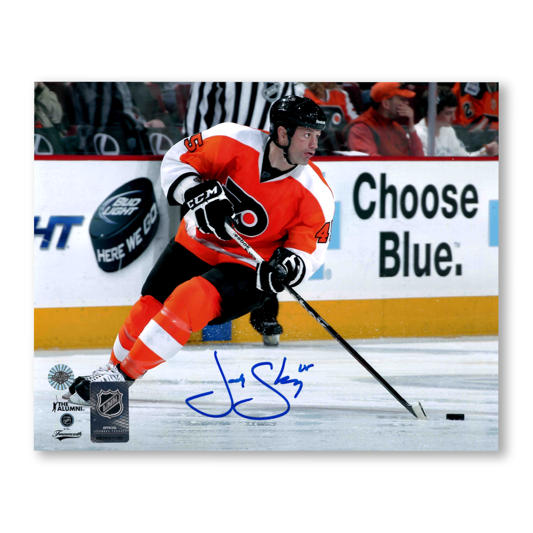 Jody Shelley Autographed Philadelphia Flyers Home Horizontal 8x10 Photo