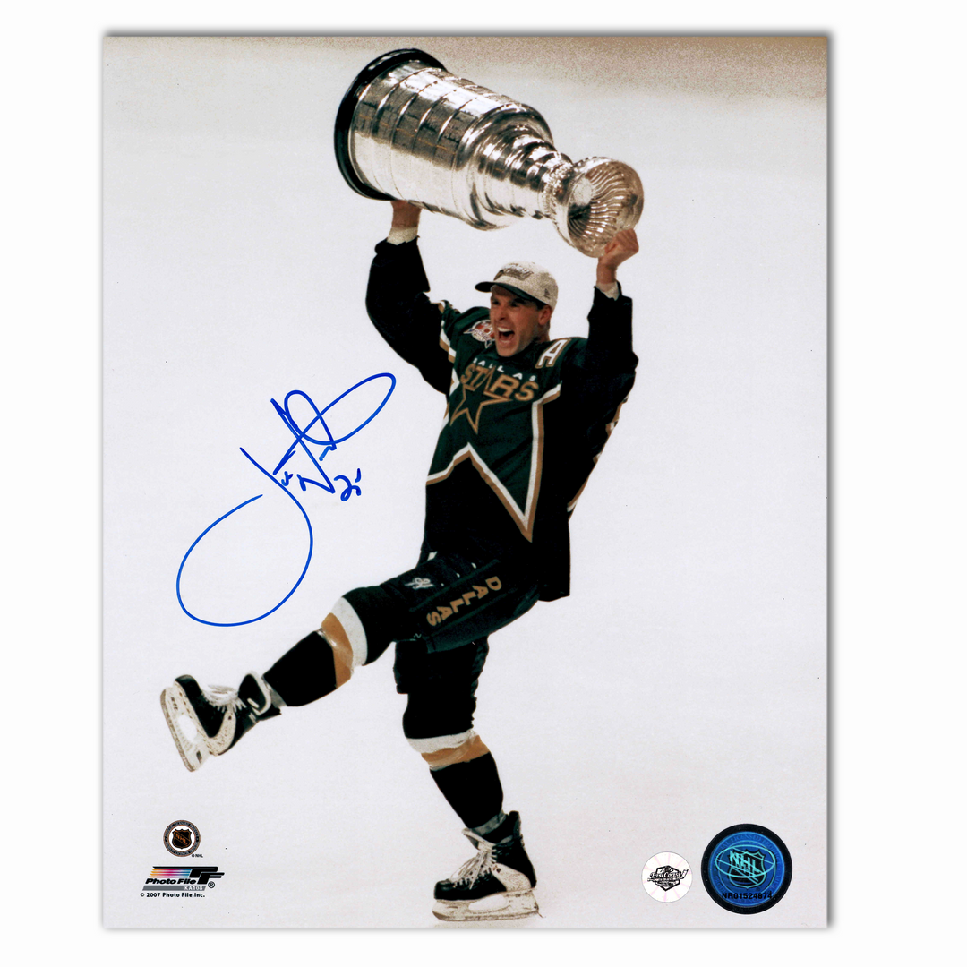 Joe Nieuwendyk Autographed Dallas Stars Stanley Cup 8x10 Photo