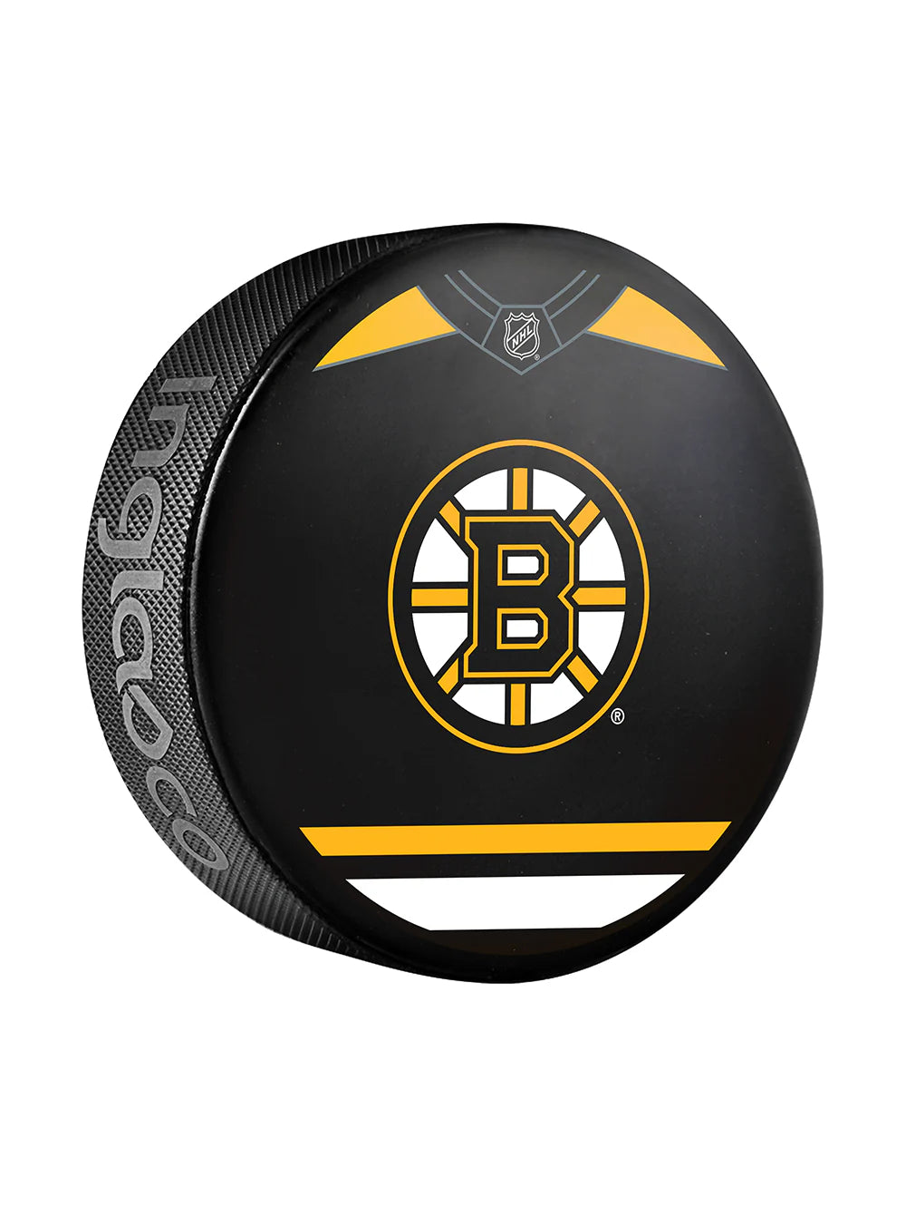 Pre-Order - Joe Thornton Autographed Boston Bruins Jersey Design Hockey Puck