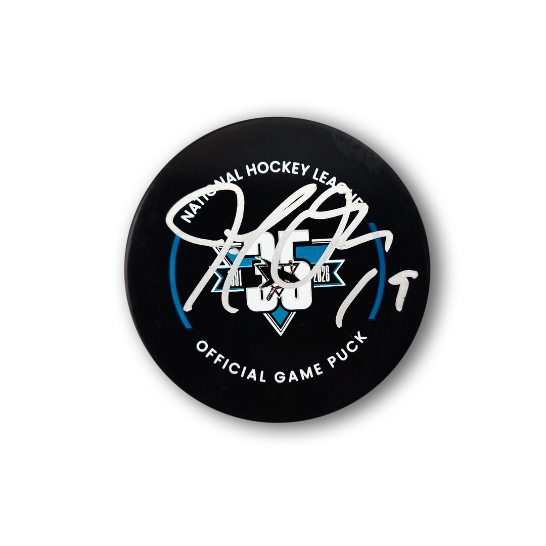 Joe Thornton Autographed San Jose Sharks 35th Year Official Hockey Puck