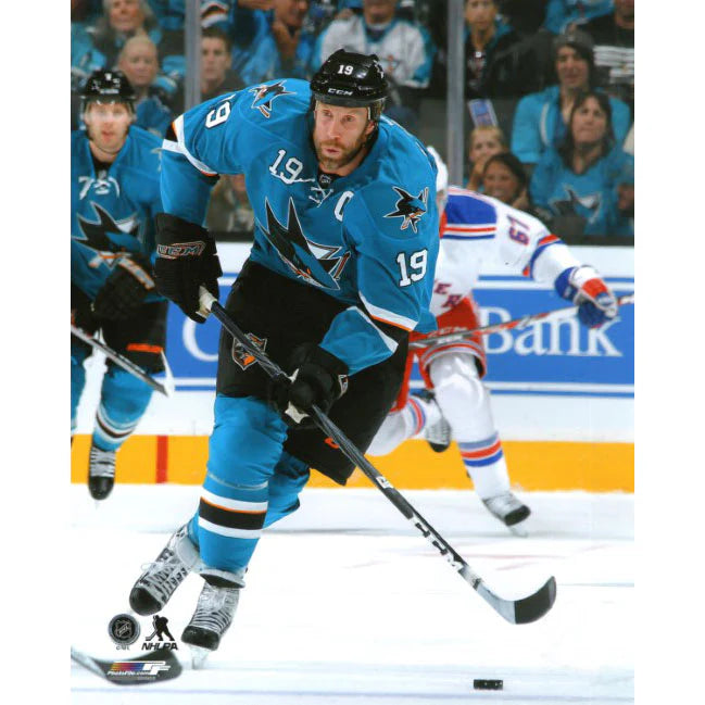 Pre-Order - Joe Thornton Autographed San Jose Sharks Home 8x10 Photo