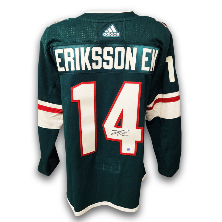 Joel Erikkson Ek Autographed Minnesota Wild Home Adidas Jersey