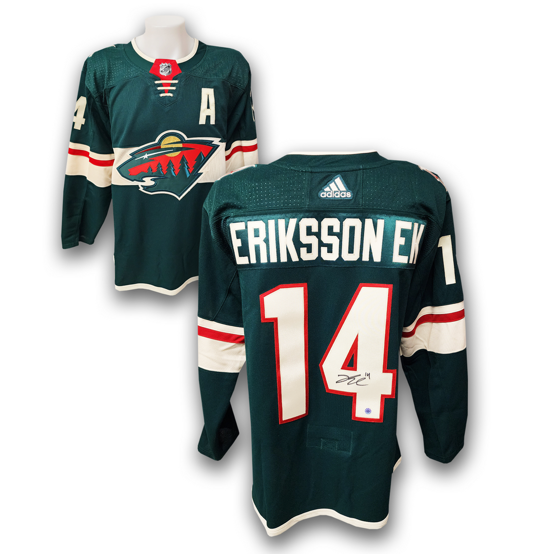 Joel Erikkson Ek Autographed Minnesota Wild Home Adidas Jersey