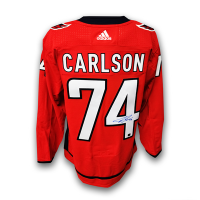 John Carlson Autographed Washington Capitals Adidas Jersey