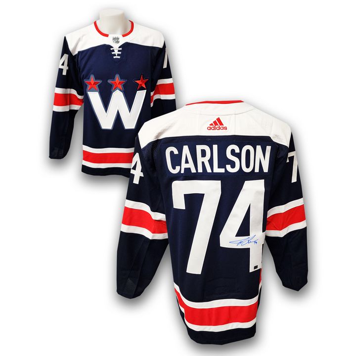 John Carlson Autographed Washington Capitals Alternate Adidas Jersey