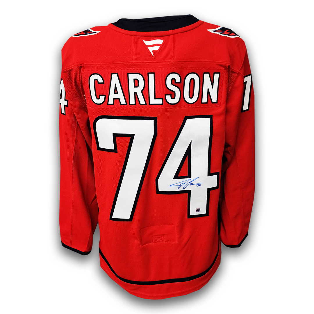 John Carlson Autographed Washington Capitals Fanatics Premium Home Jersey