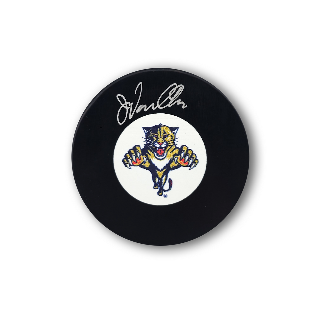 John Vanbiesbrouck Autographed Florida Panthers Hockey Puck