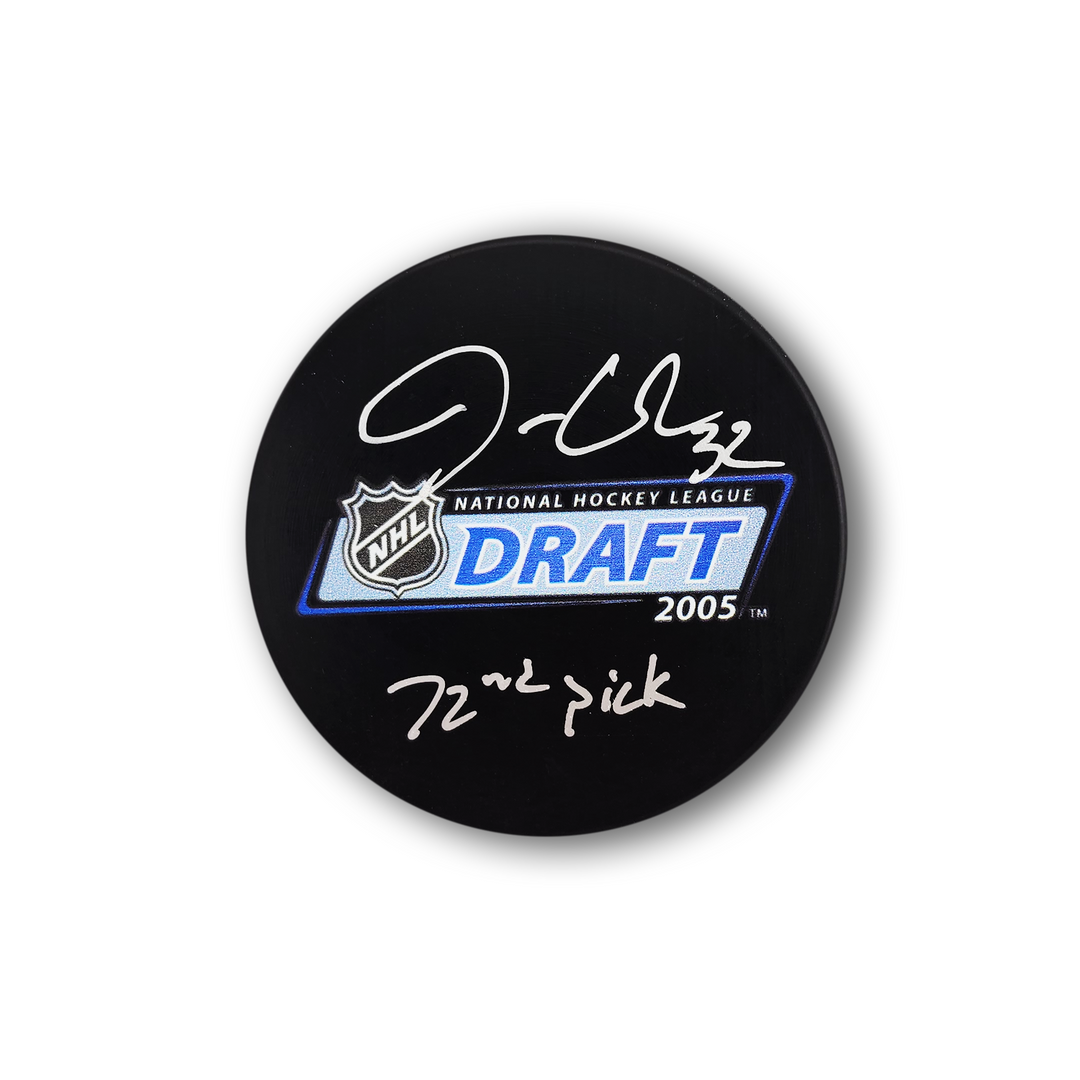 Jonathan Quick Autographed 2005 NHL Draft Hockey Puck Inscribed 72nd Pick