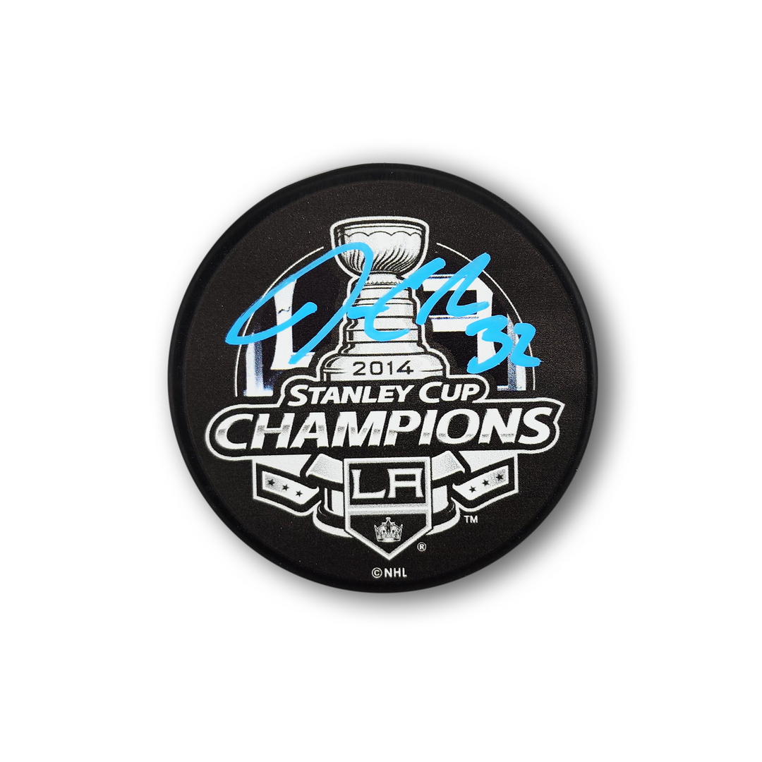 Jonathan Quick Autographed Los Angeles Kings 2014 Stanley Cup Hockey Puck