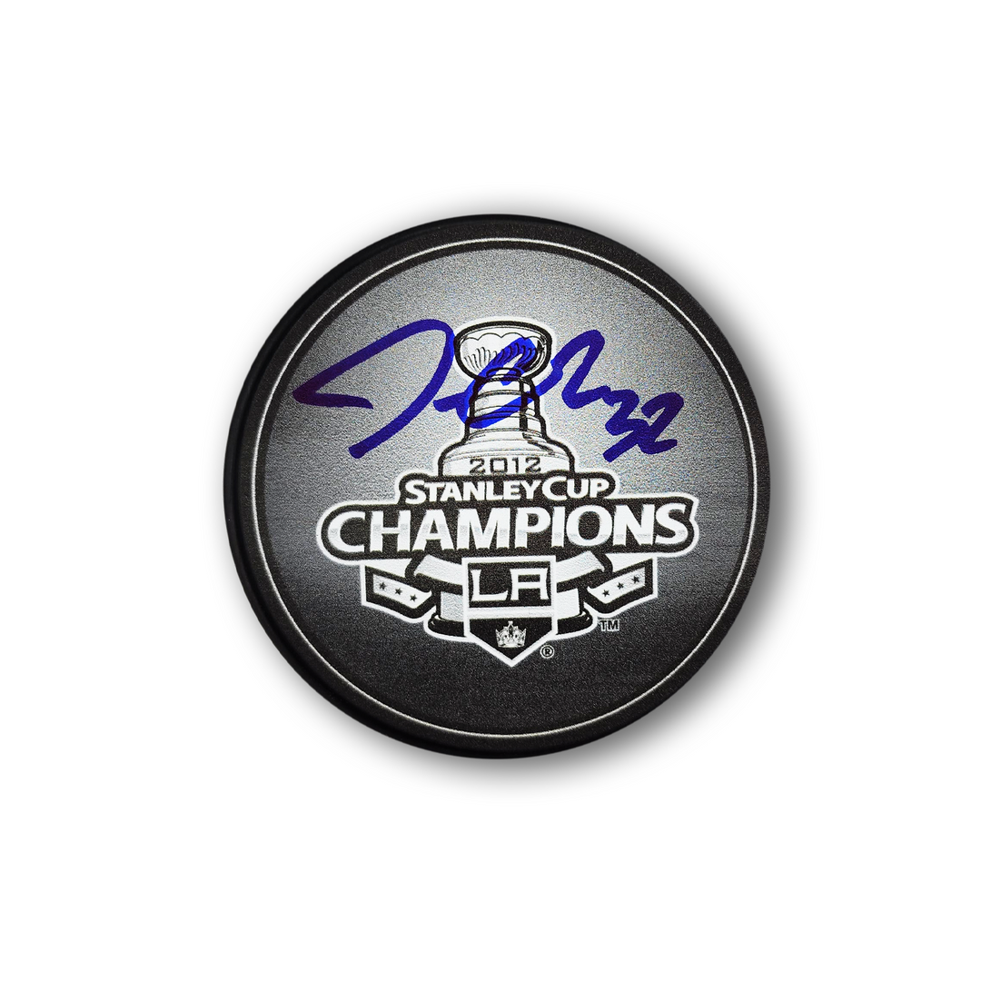 Jonathan Quick Autographed Los Angeles Kings 2012 Stanley Cup Hockey Puck