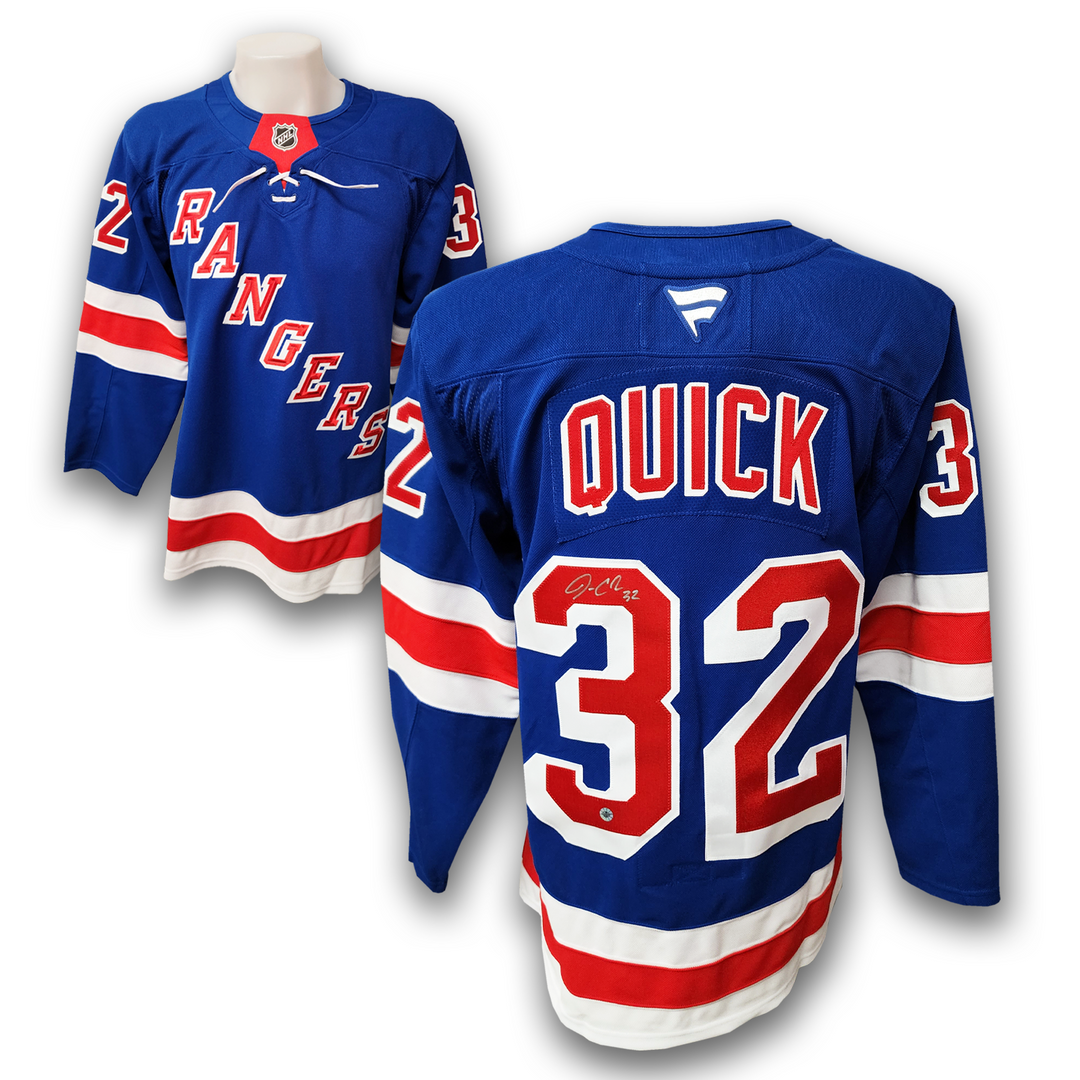 Jonathan Quick Autographed New York Rangers Home Fanatics Premium Jersey