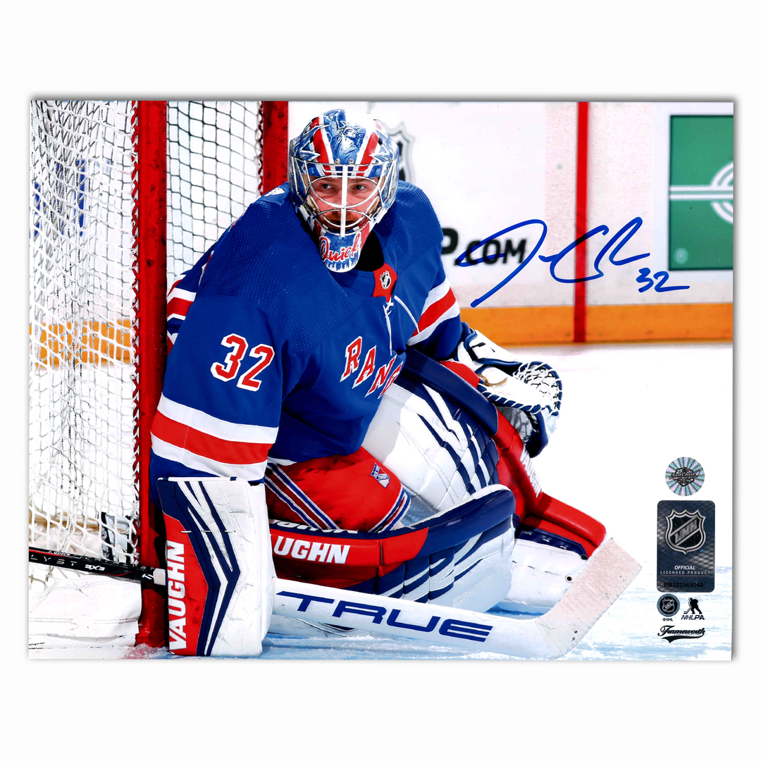 Jonathan Quick Autographed New York Rangers Home Horizontal 8x10 Photo