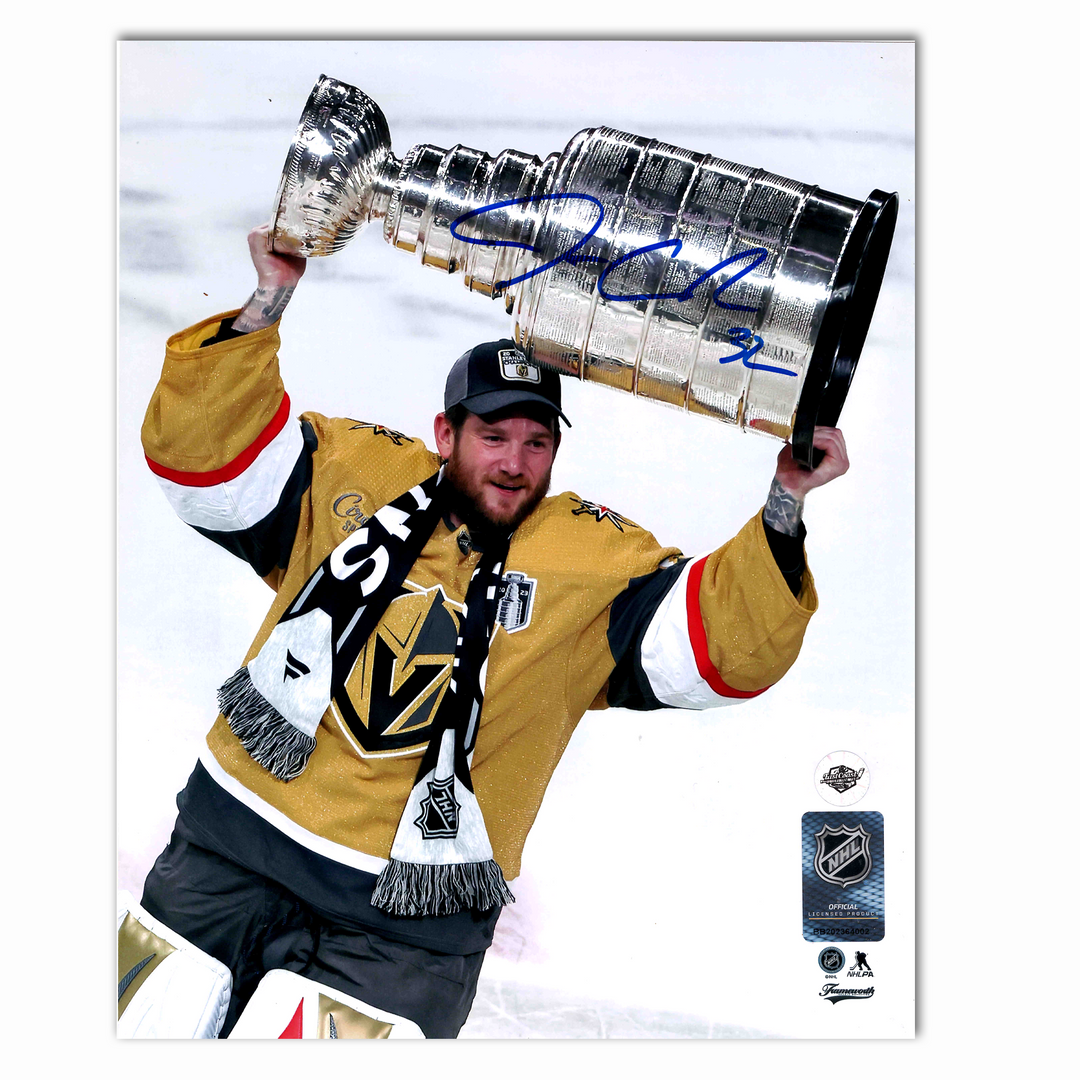 Jonathan Quick Autographed Vegas Golden Knights 2023 Stanley Cup 8x10 Photo