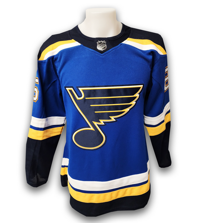 Jordan Kyrou Autographed St. Louis Blues Home Adidas Jersey