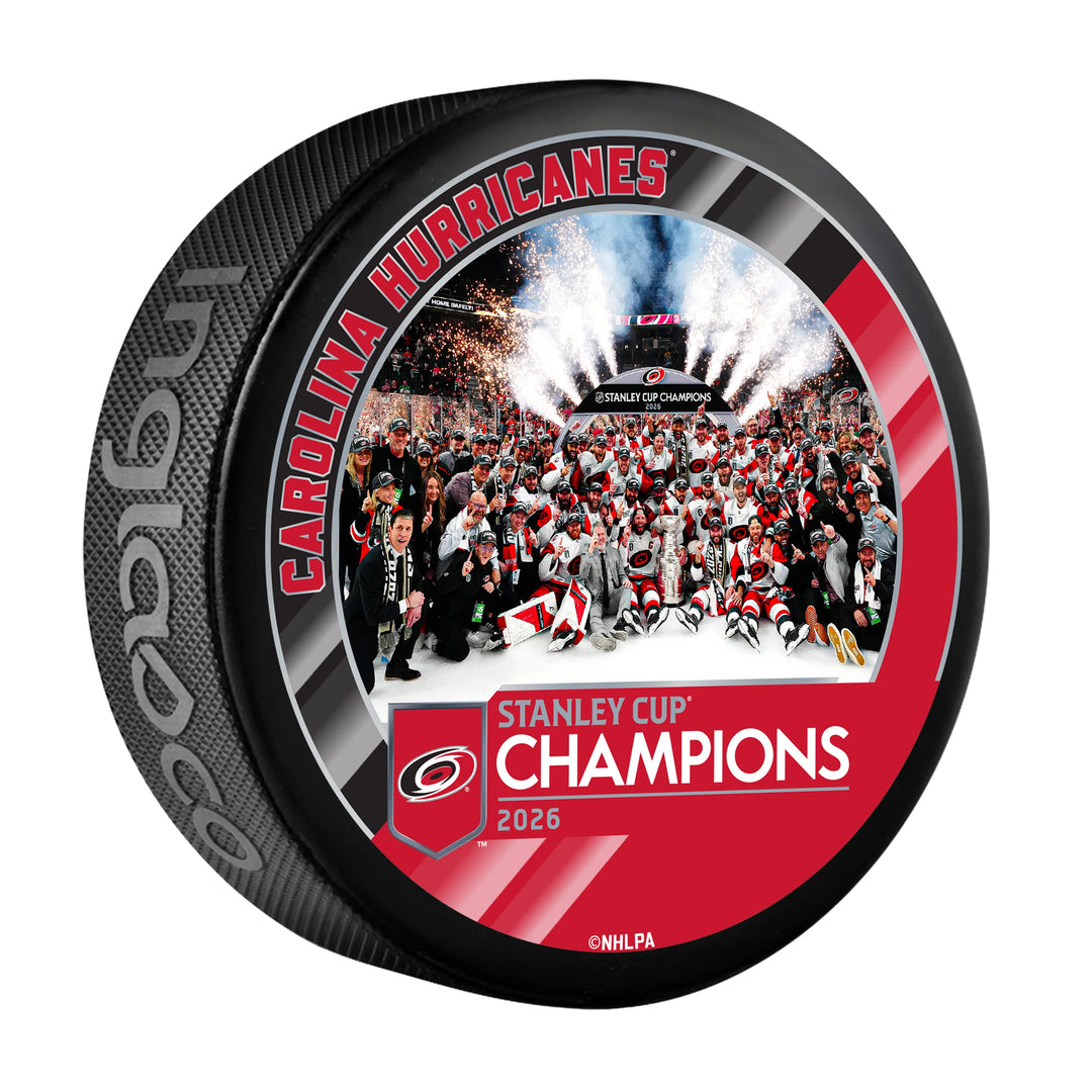 Pre-Order - Jordan Staal Autographed Carolina Hurricanes 2026 Stanley Cup Hockey Puck (Group)