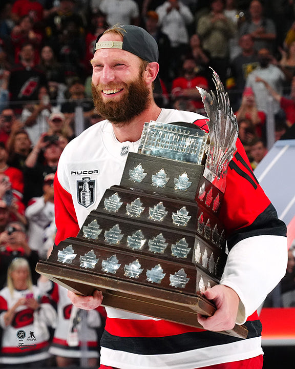 Pre-Order - Jordan Staal Autographed Carolina Hurricanes 2026 Conn Smythe Trophy 8x10 Photo