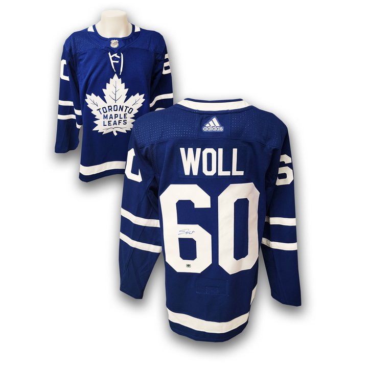 Joseph Woll Autographed Toronto Maple Leafs Adidas Jersey