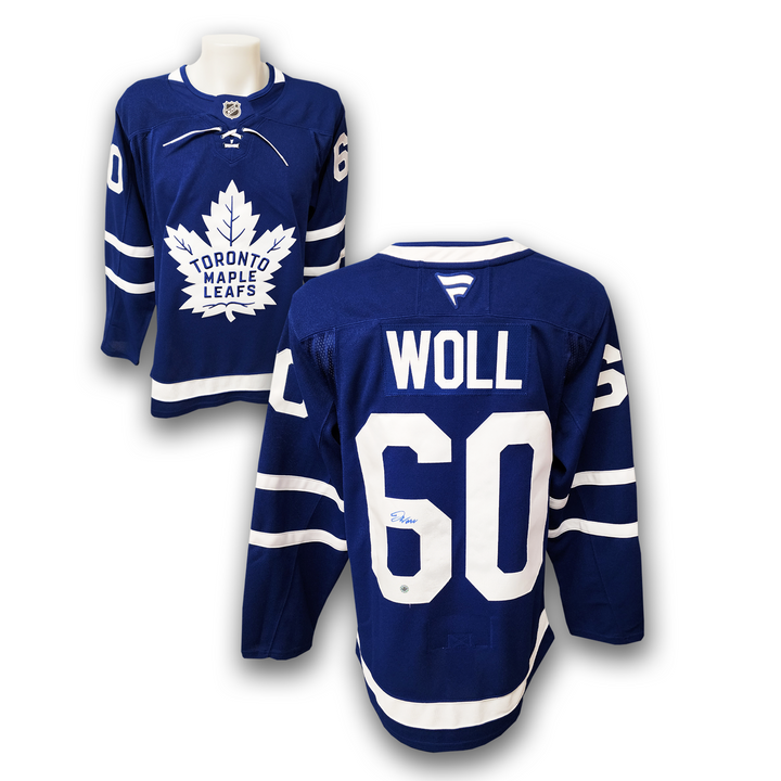 Joseph Woll Autographed Toronto Maple Leafs Fanatics Premium Jersey