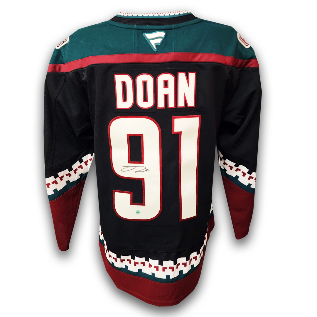 Josh Doan Autographed Arizona Coyotes Fanatics Premium Jersey