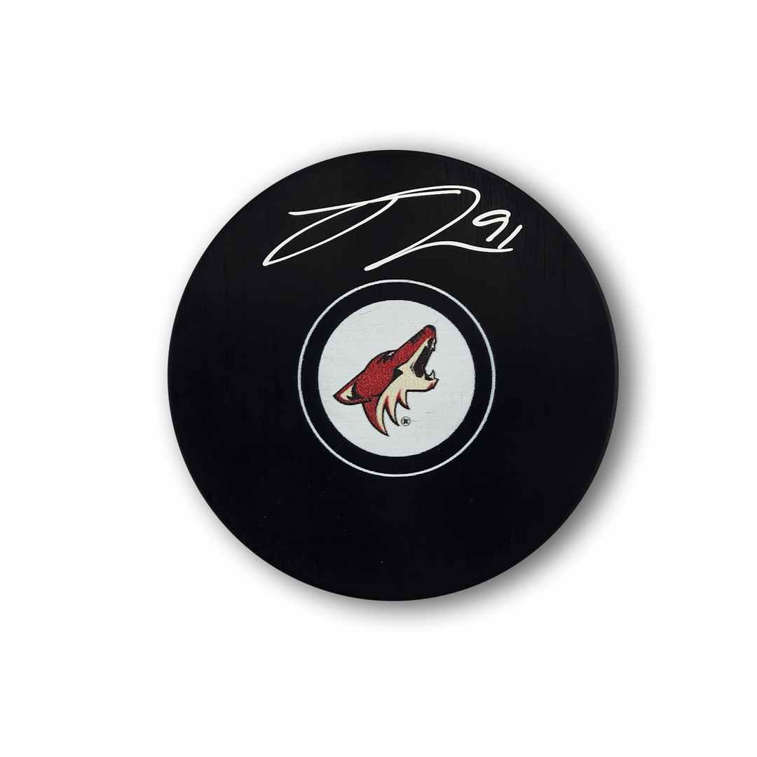 Josh Doan Autographed Arizona Coyotes Hockey Puck