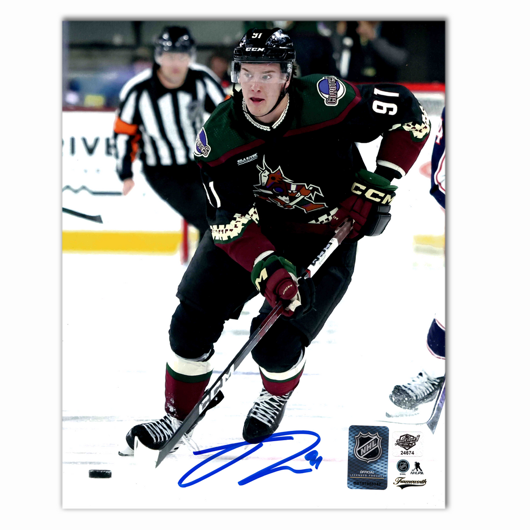 Josh Doan Autographed Arizona Coyotes Home 8x10 Photo