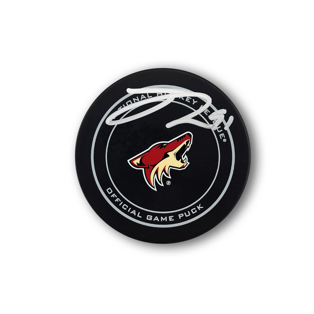 Josh Doan Autographed Arizona Coyotes Official Hockey Puck