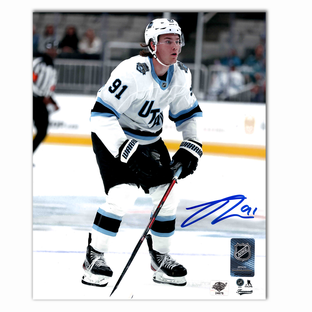 Josh Doan Autographed Utah Hockey Club Away 8x10 Photo