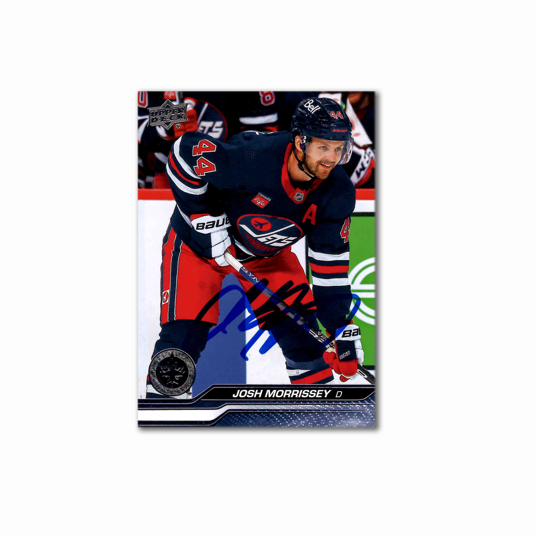 Josh Morrissey Autographed Winnipeg Jets Hockey Card Series 1 2023-24