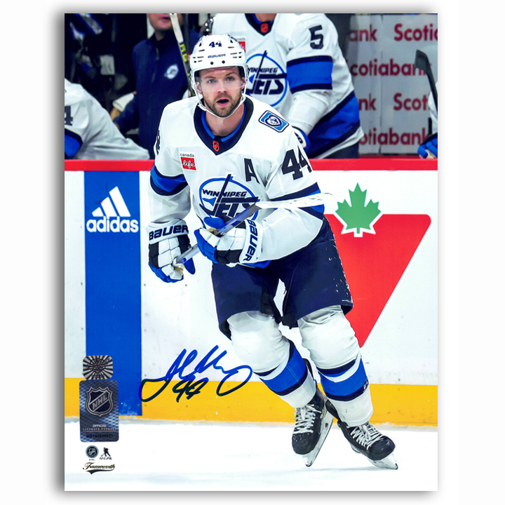 Josh Morrissey Winnipeg Jets Autographed Reverse Retro 2.0 8x10 Photo